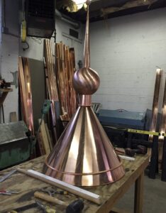 Custom Copper Finial Spire Fabrication Woburn MA