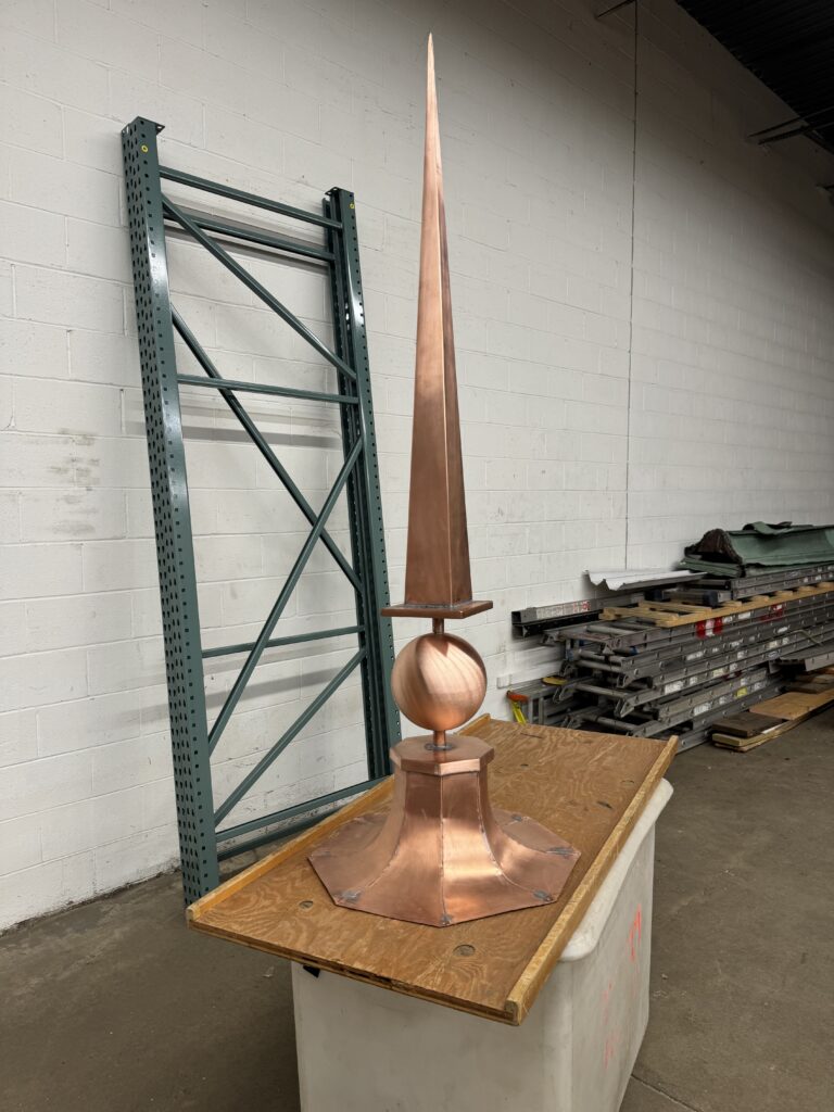 Large Custom Copper Finial Spire Woburn Shop